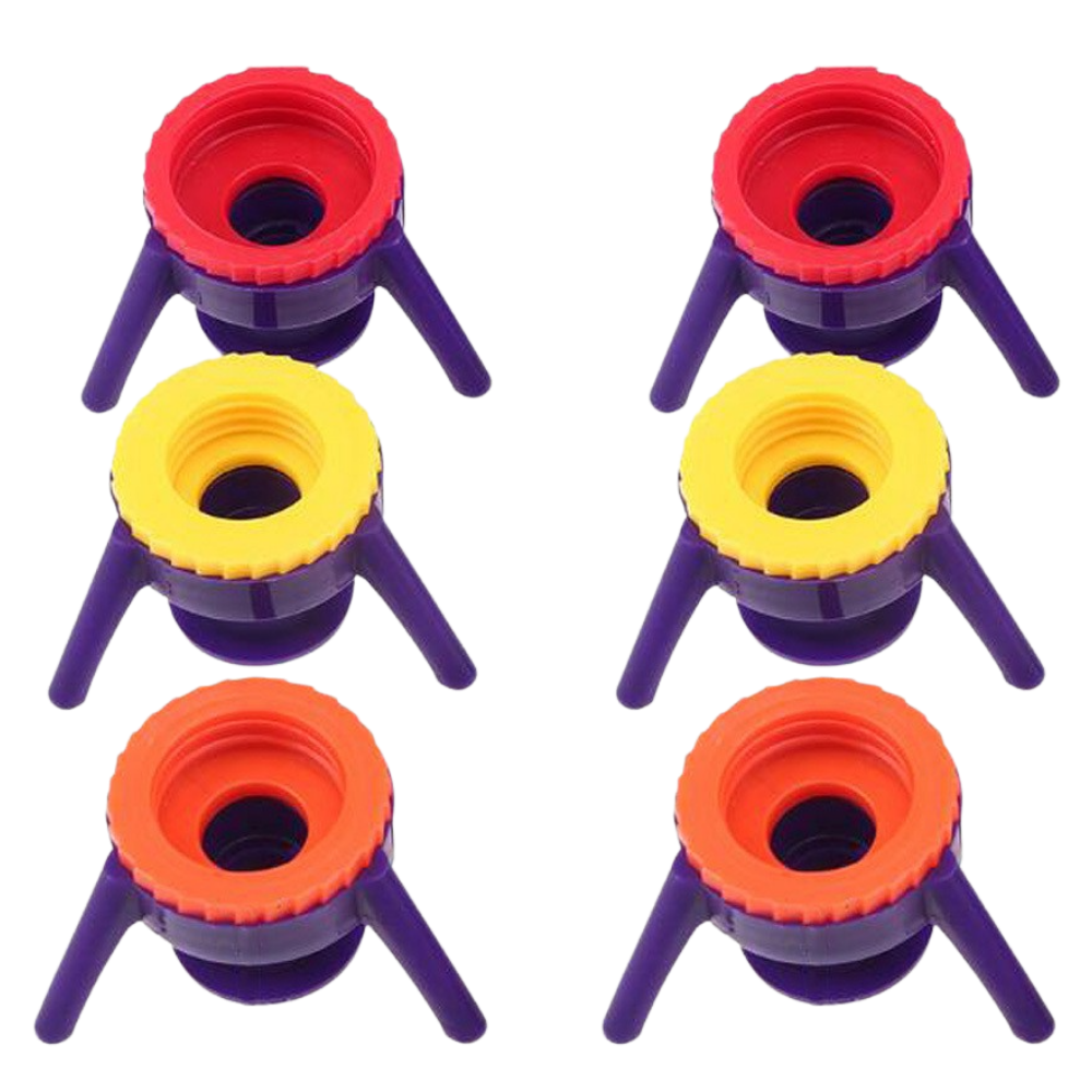 Paquete de 6 tapas de soporte para botellas versátiles - Ozerty