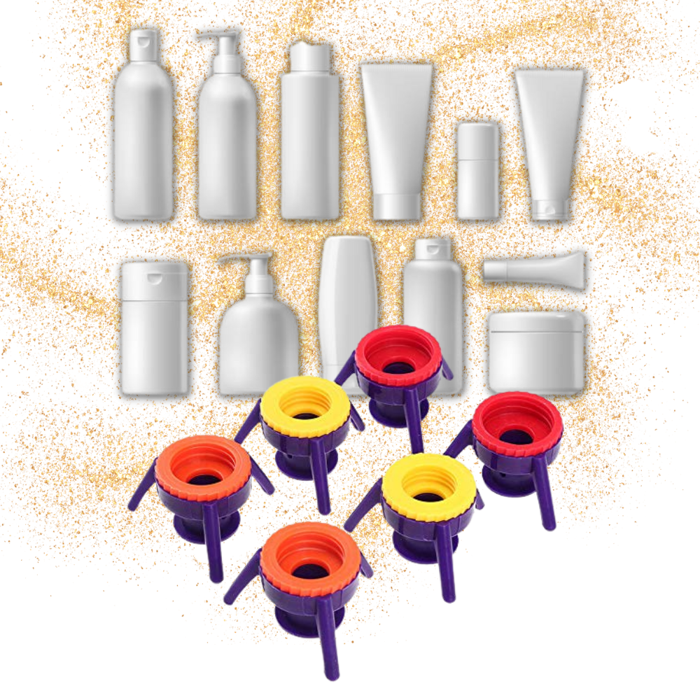 Paquete de 6 tapas de soporte para botellas versátiles - Ozerty