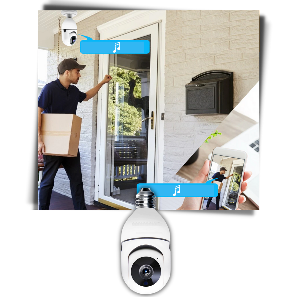 Bombilla con cámara inteligente - Ozerty