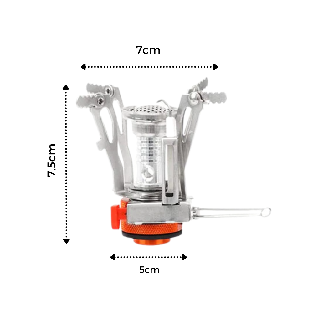 Mini estufa portátil de gas para acampar - Ozerty