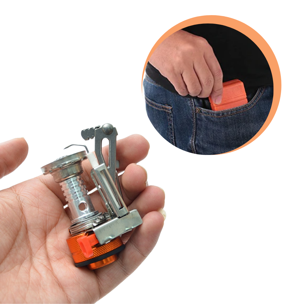 Mini estufa portátil de gas para acampar - Ozerty