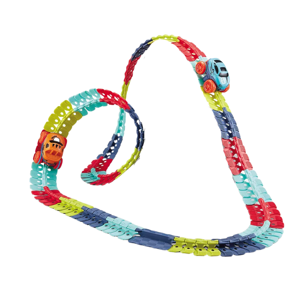 Juguete flexible de rieles para niños