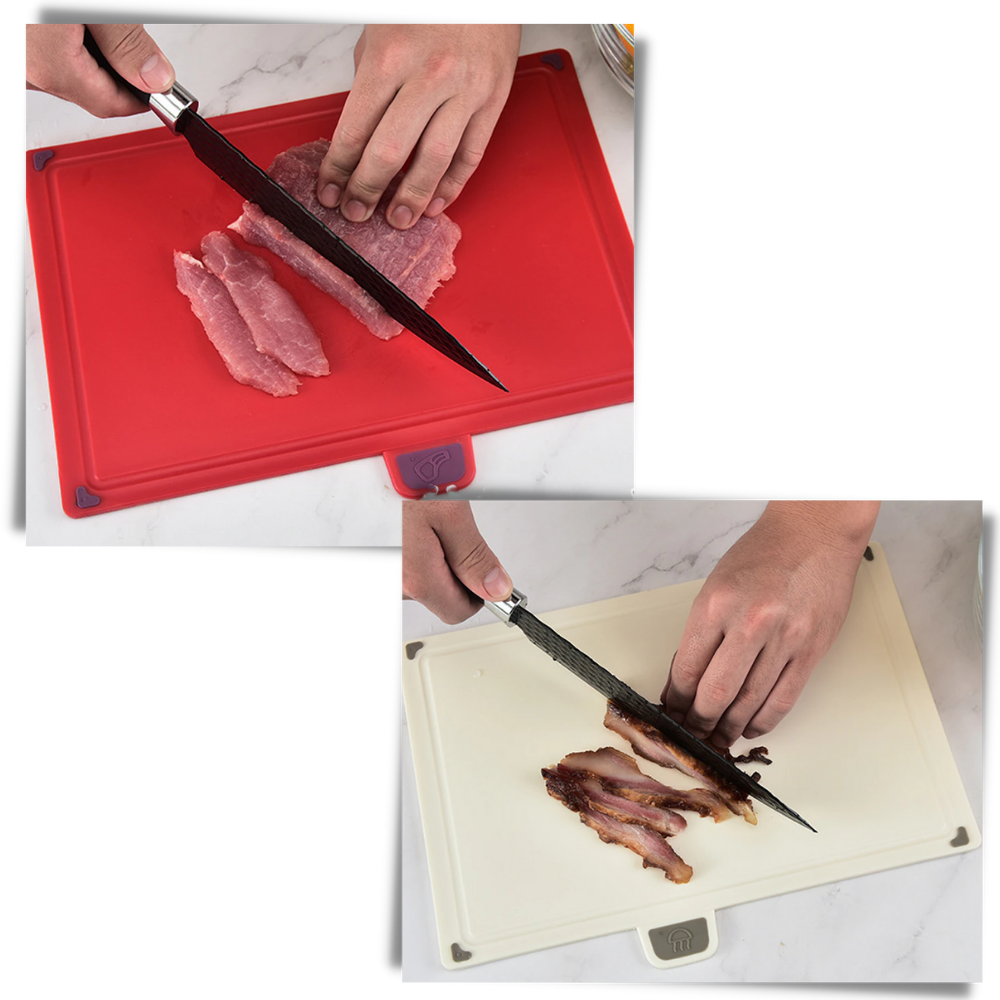 Juego de 4 tablas de cortar con soporte - Ozerty