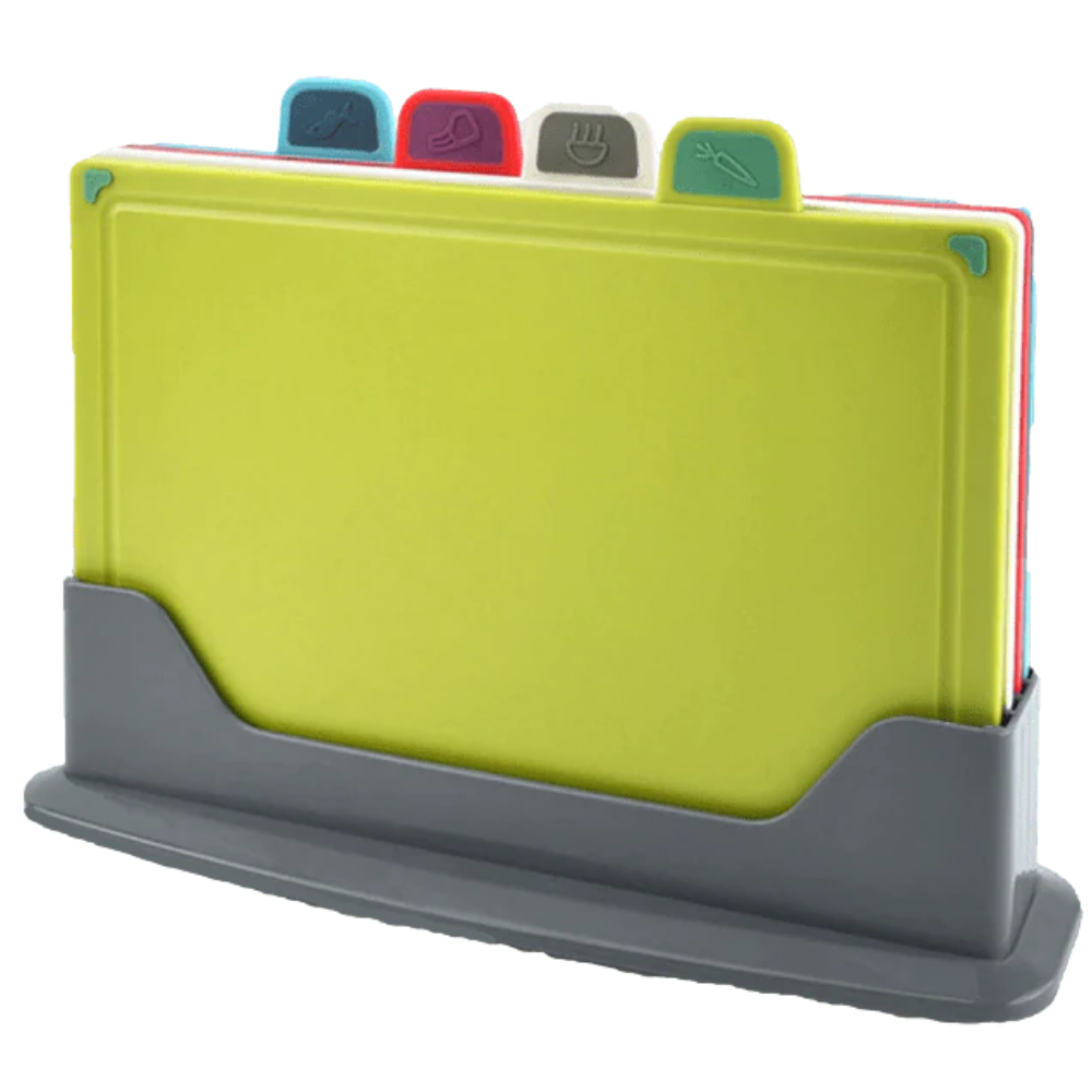 Juego de 4 tablas de cortar con soporte - Ozerty