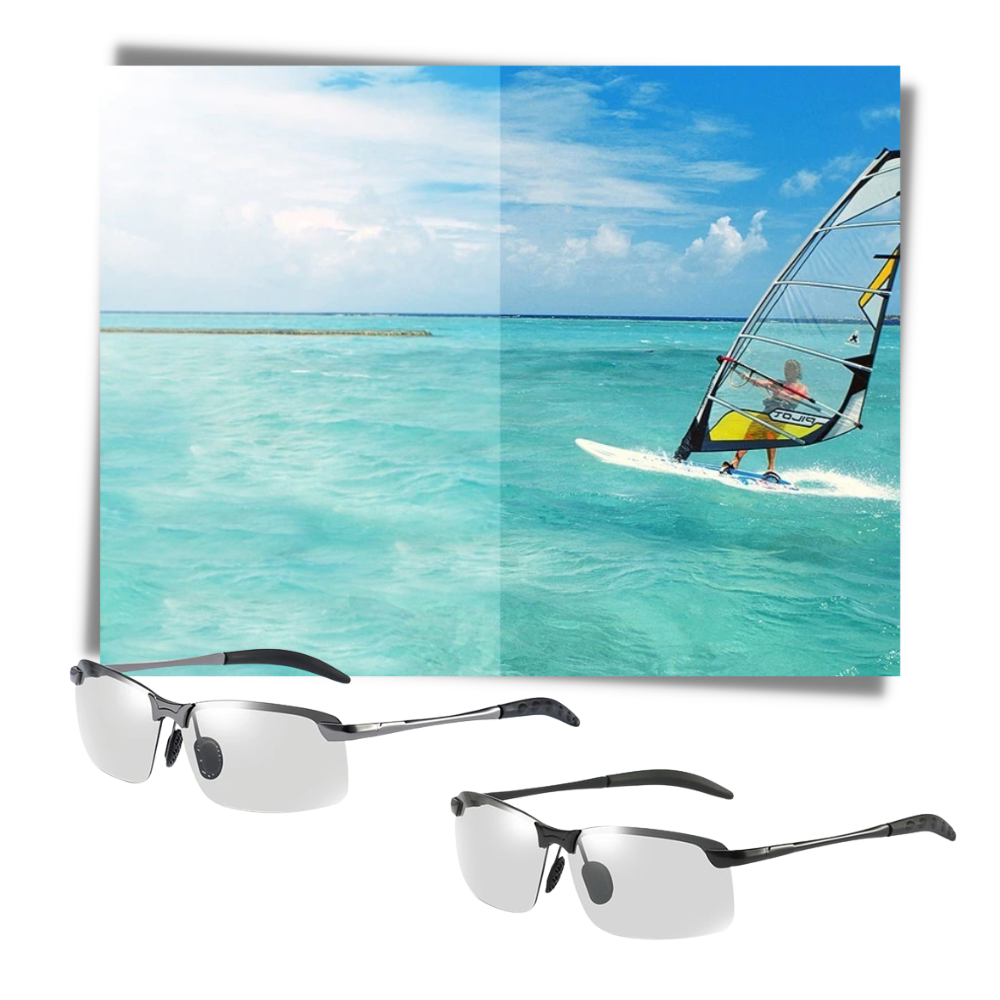 Gafas de sol uv fotocromáticas para hombre - Ozerty