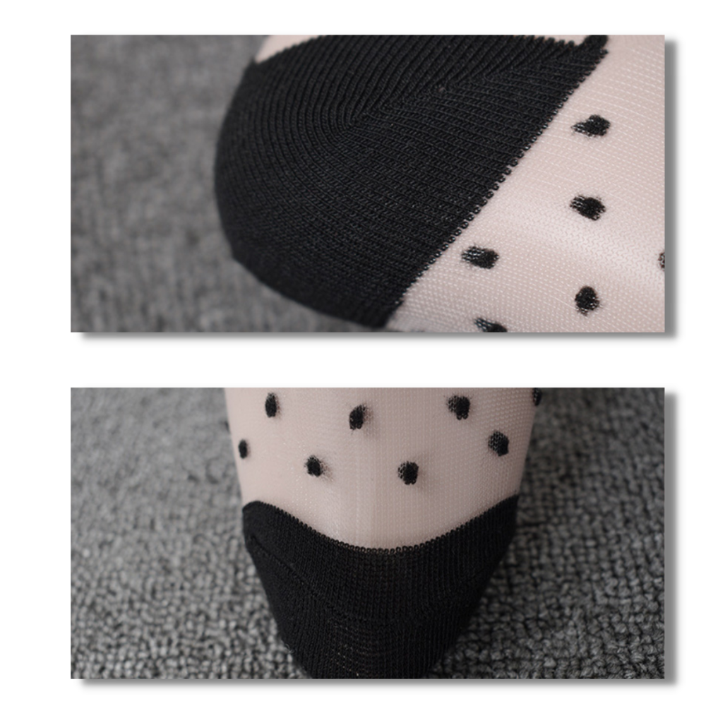 (10 Pares) Calcetines de moda transparentes para mujer - Ozerty