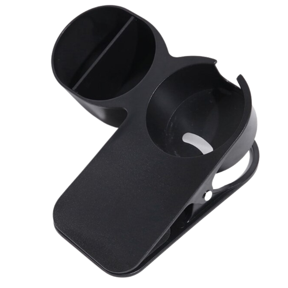 Portavasos doble con clip - Ozerty