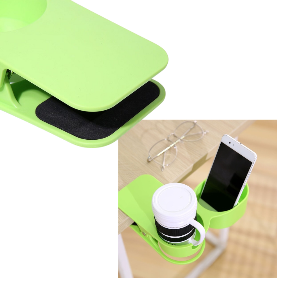 Portavasos doble con clip - Ozerty