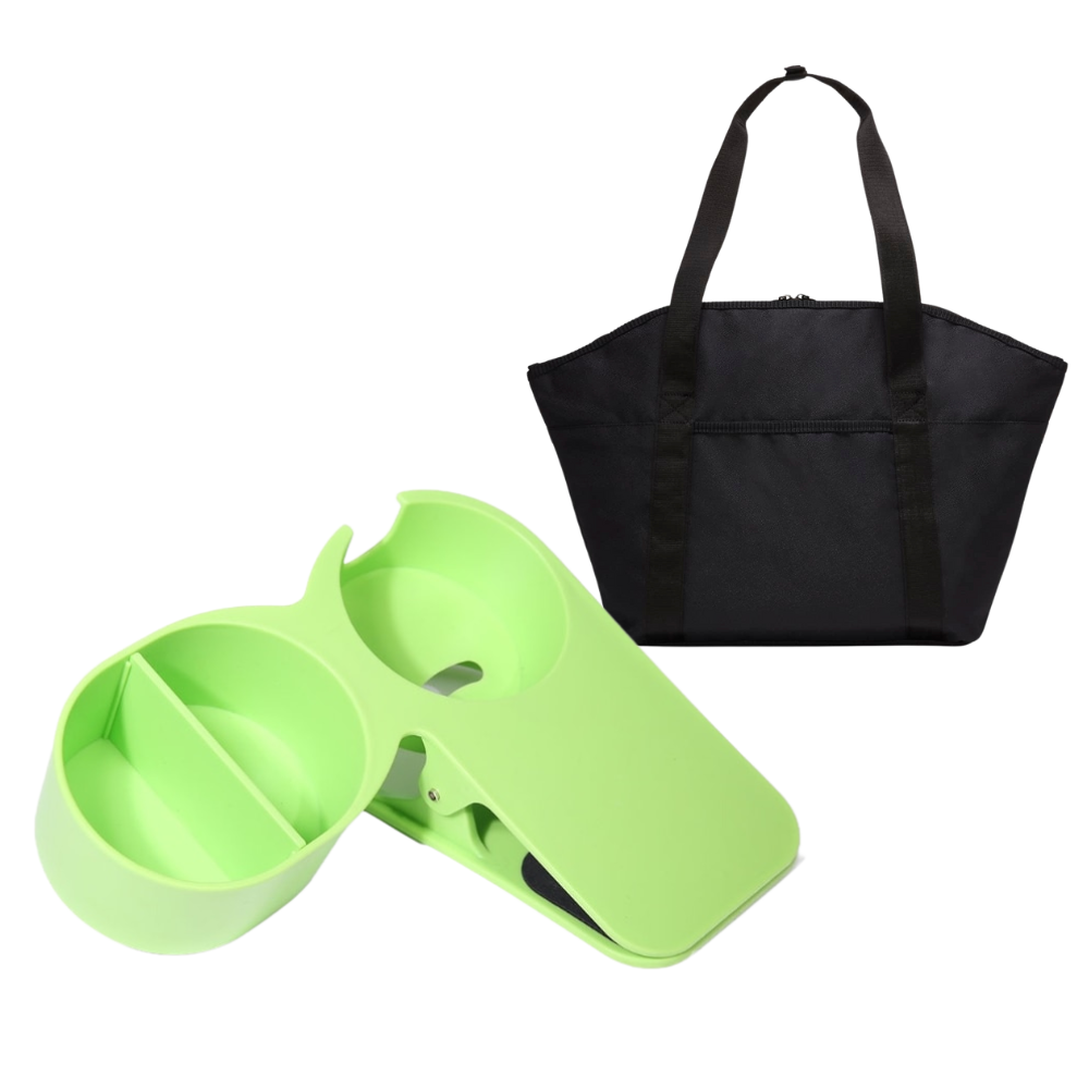 Portavasos doble con clip - Ozerty