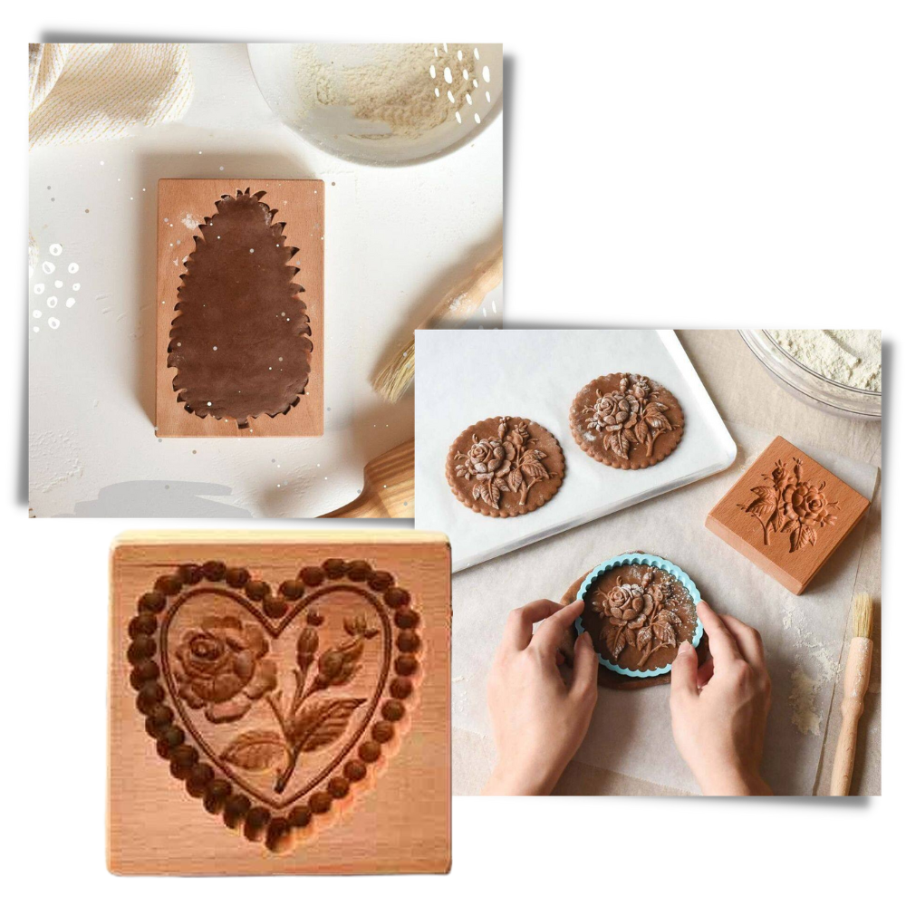 Molde de madera para cortar galletas - Ozerty