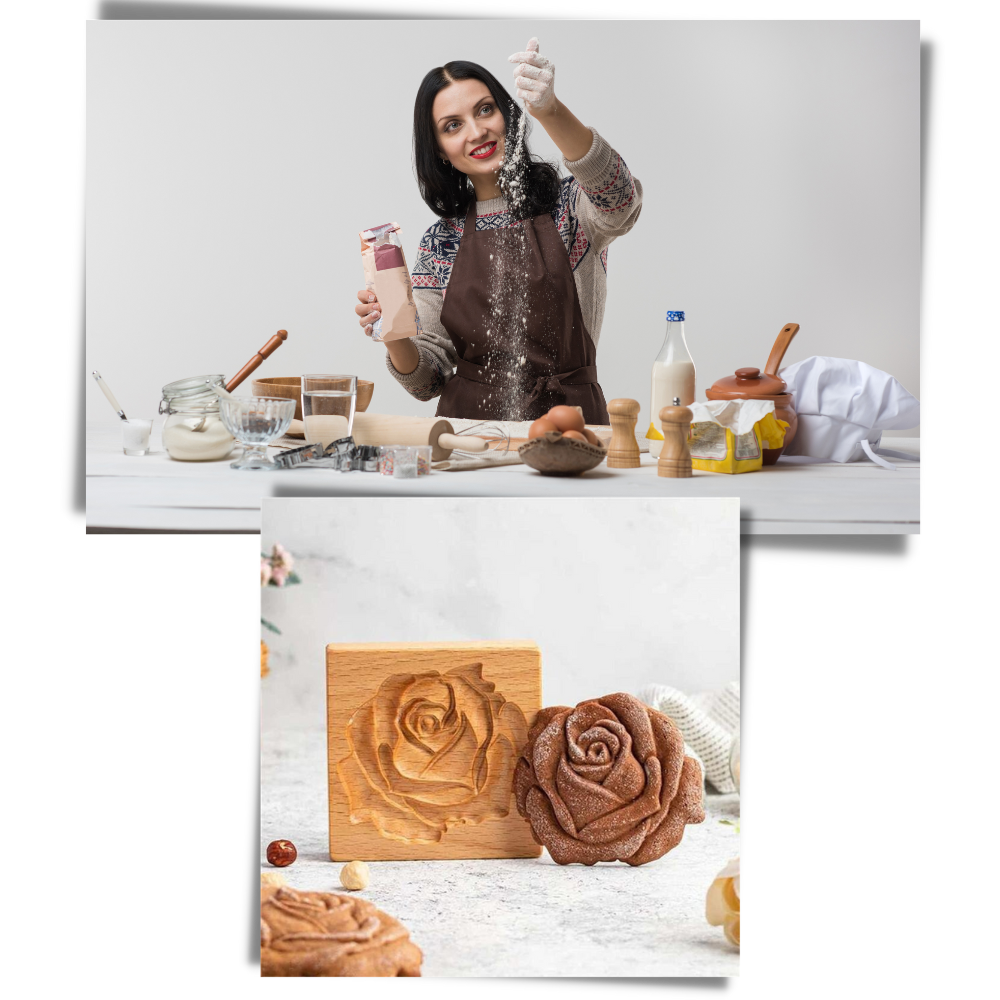 Molde de madera para cortar galletas - Ozerty