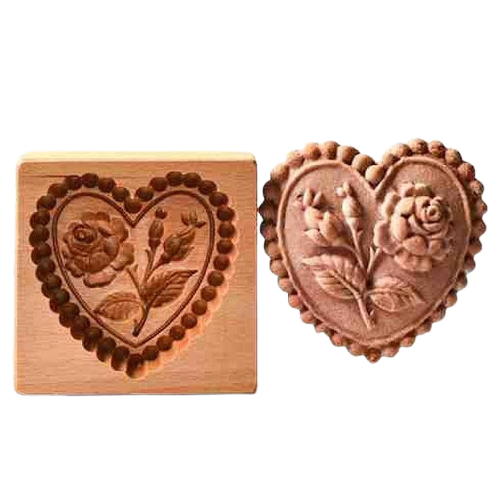 Molde de madera para cortar galletas