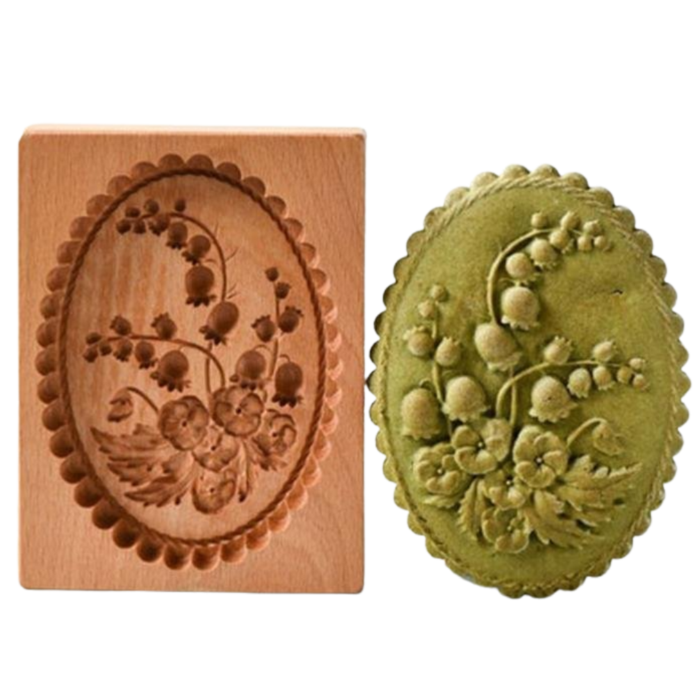 Molde de madera para cortar galletas