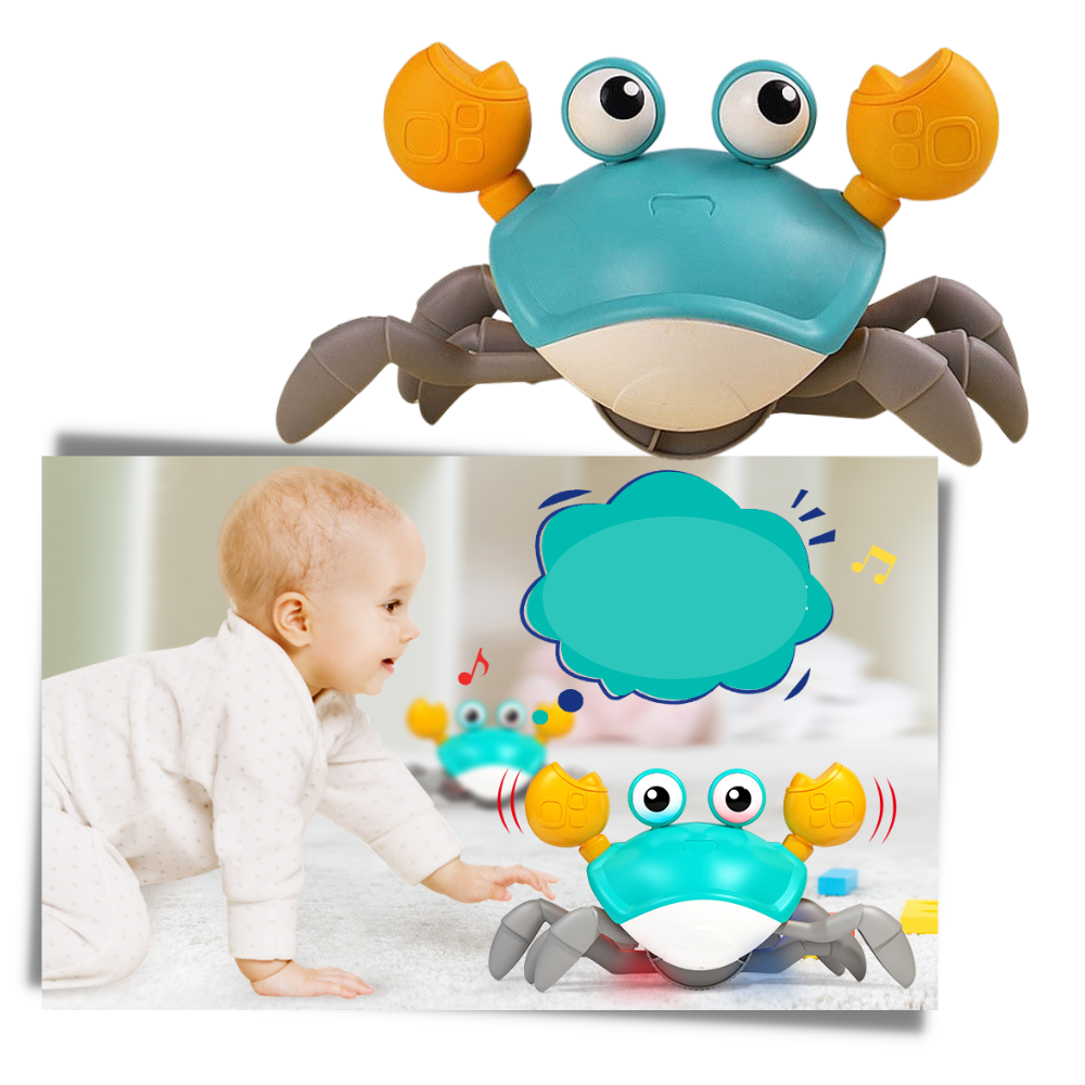 Cangrejo de juguete con sensor de movimiento - Ozerty