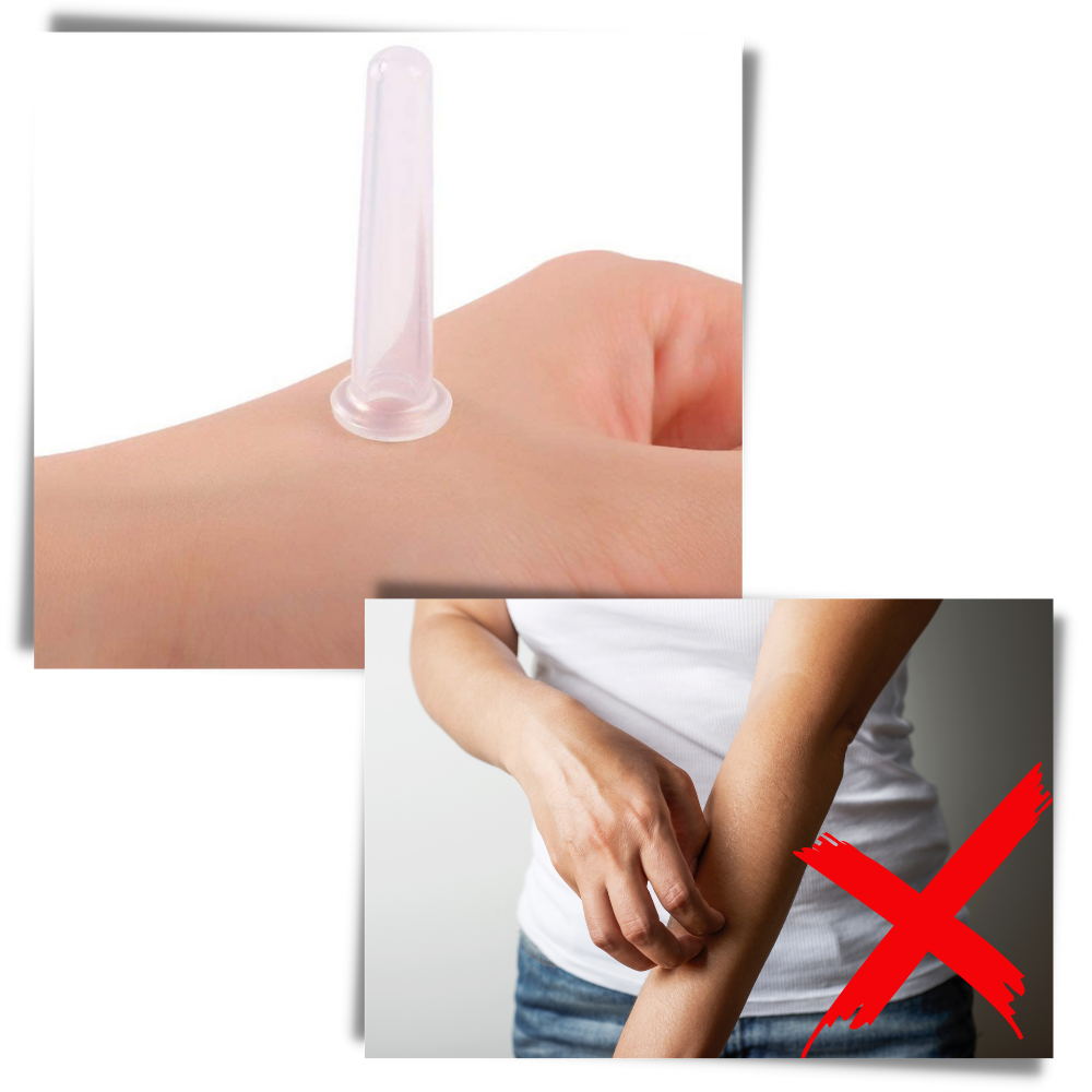 4 copas de silicona para masaje facial con ventosas - Ozerty