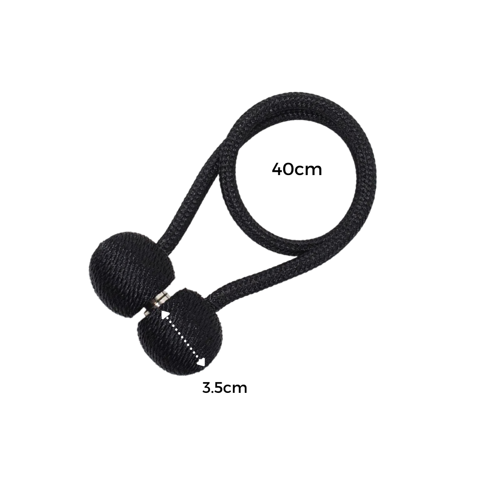 Paquete de 2 hebillas magnéticas para cortinas - Ozerty