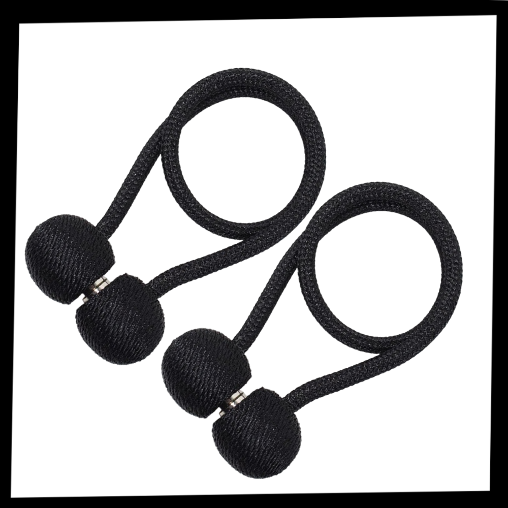 Paquete de 2 hebillas magnéticas para cortinas - Ozerty