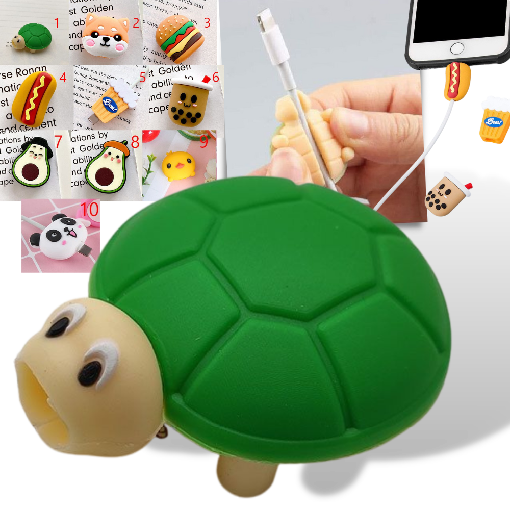 Paquete de 4 protectores de cable de carga - Ozerty