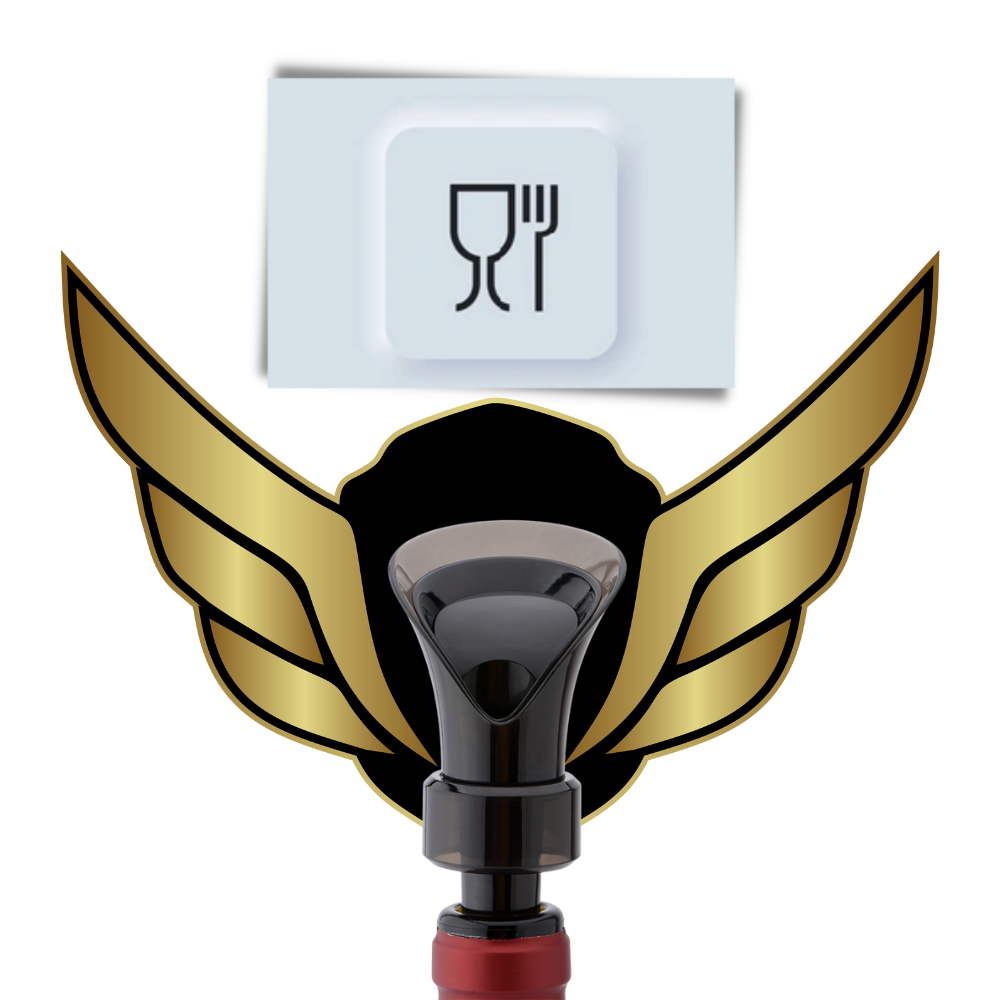 Decantador y tapón de vino 2 en 1 - Ozerty