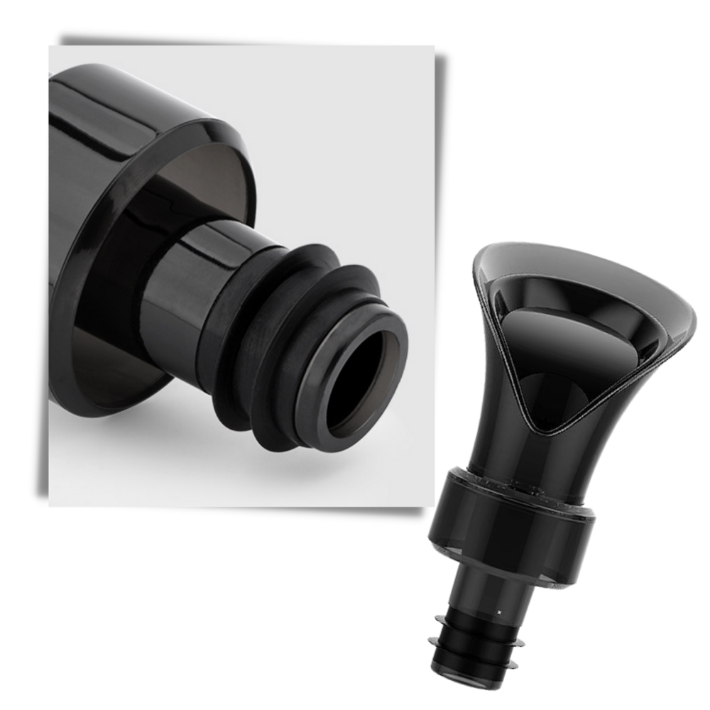 Decantador y tapón de vino 2 en 1 - Ozerty