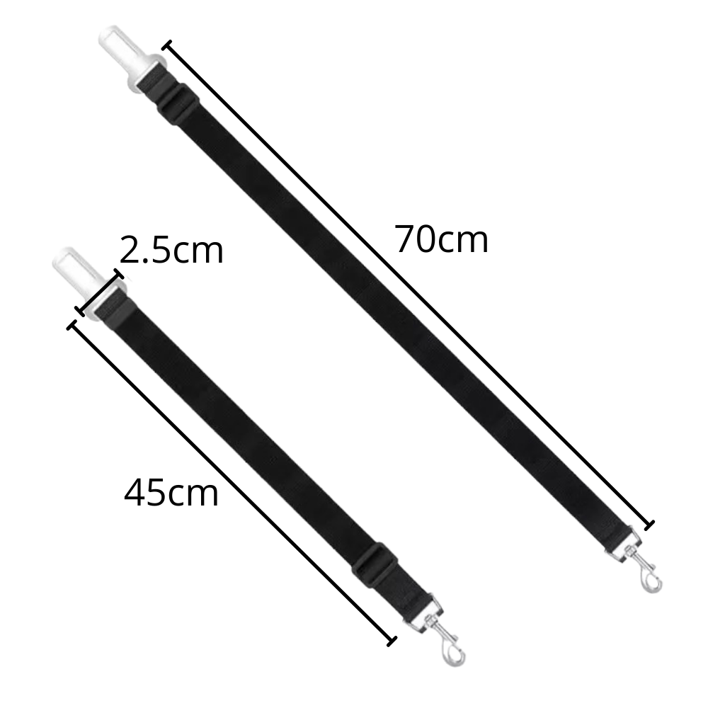 Cinturón de seguridad para perros ajustable y duradero para coches - Ozerty