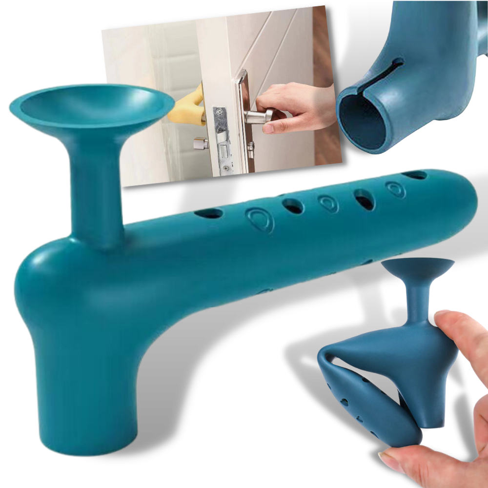 Paquete de 2 fundas protectoras de silicona para pomos de puertas - Ozerty