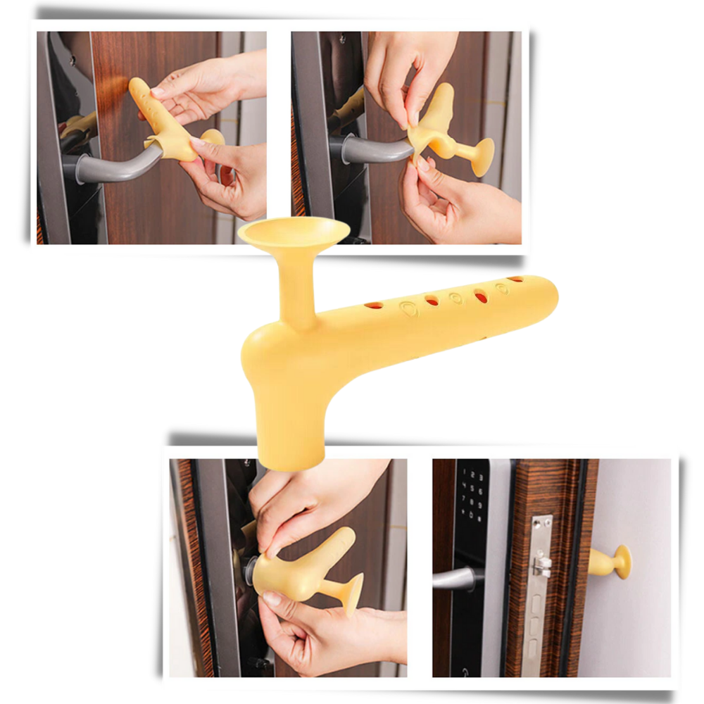 Paquete de 2 fundas protectoras de silicona para pomos de puertas - Ozerty