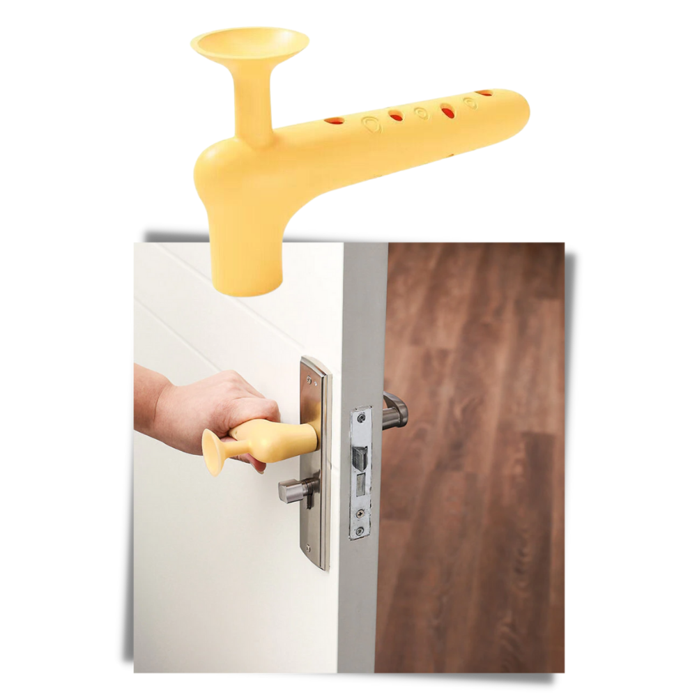 Paquete de 2 fundas protectoras de silicona para pomos de puertas - Ozerty