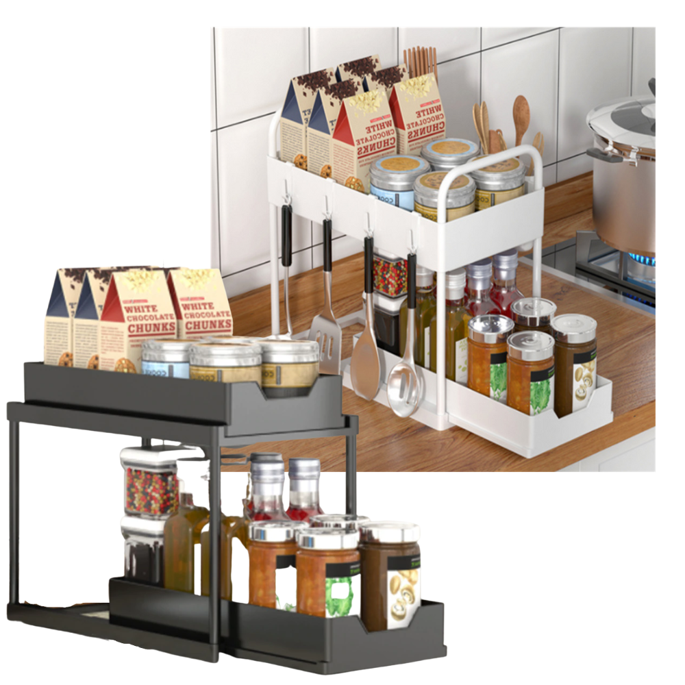 Especiero de cocina de doble cajón - Ozerty
