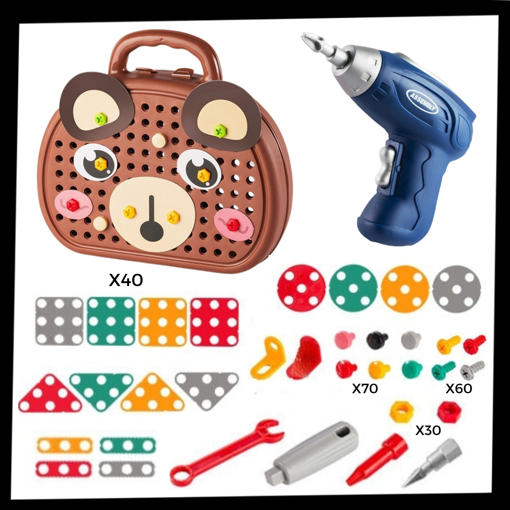 Kit educativo de juguetes y taladros de rompecabezas - Ozerty