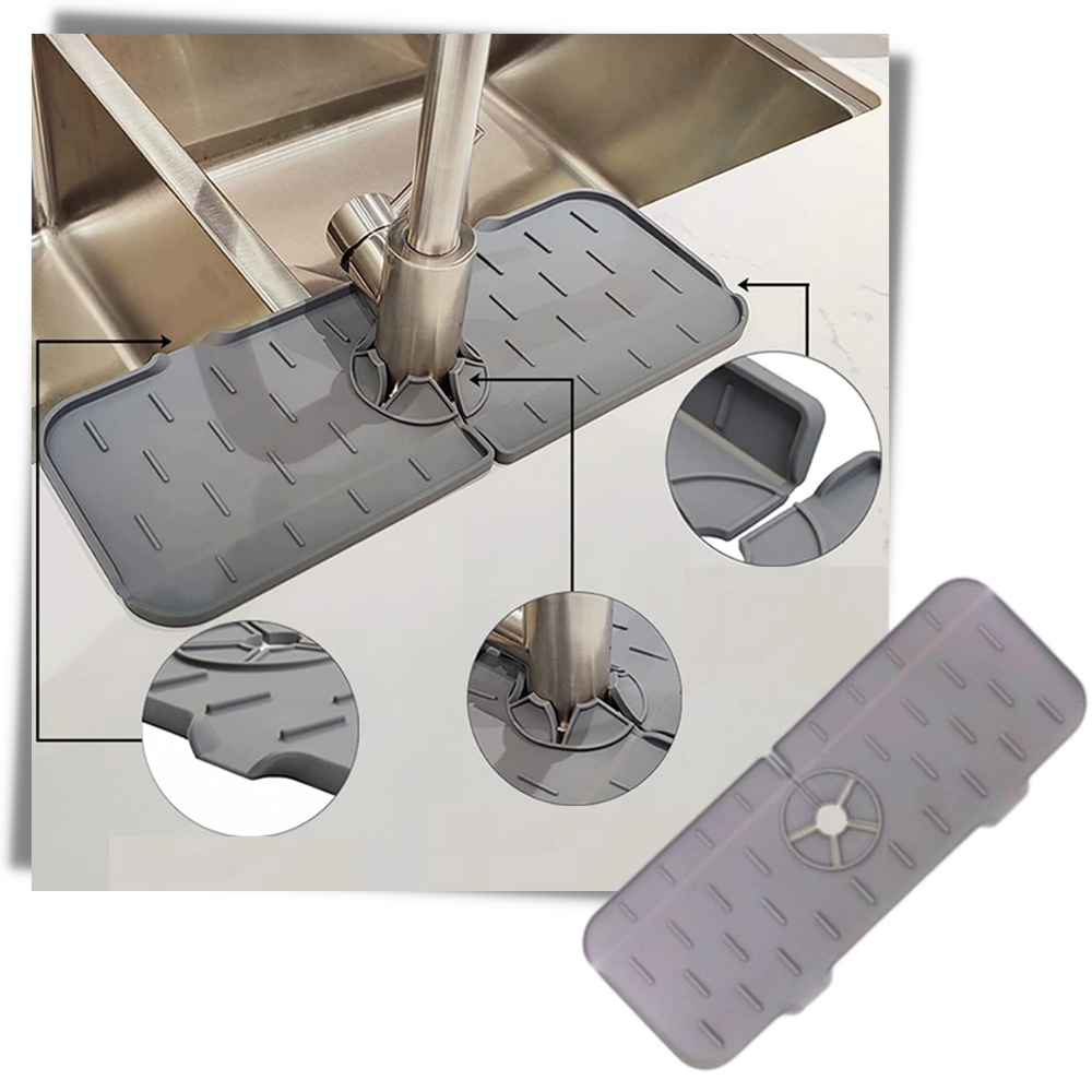 Alfombra de silicona para grifos de cocina - Ozerty