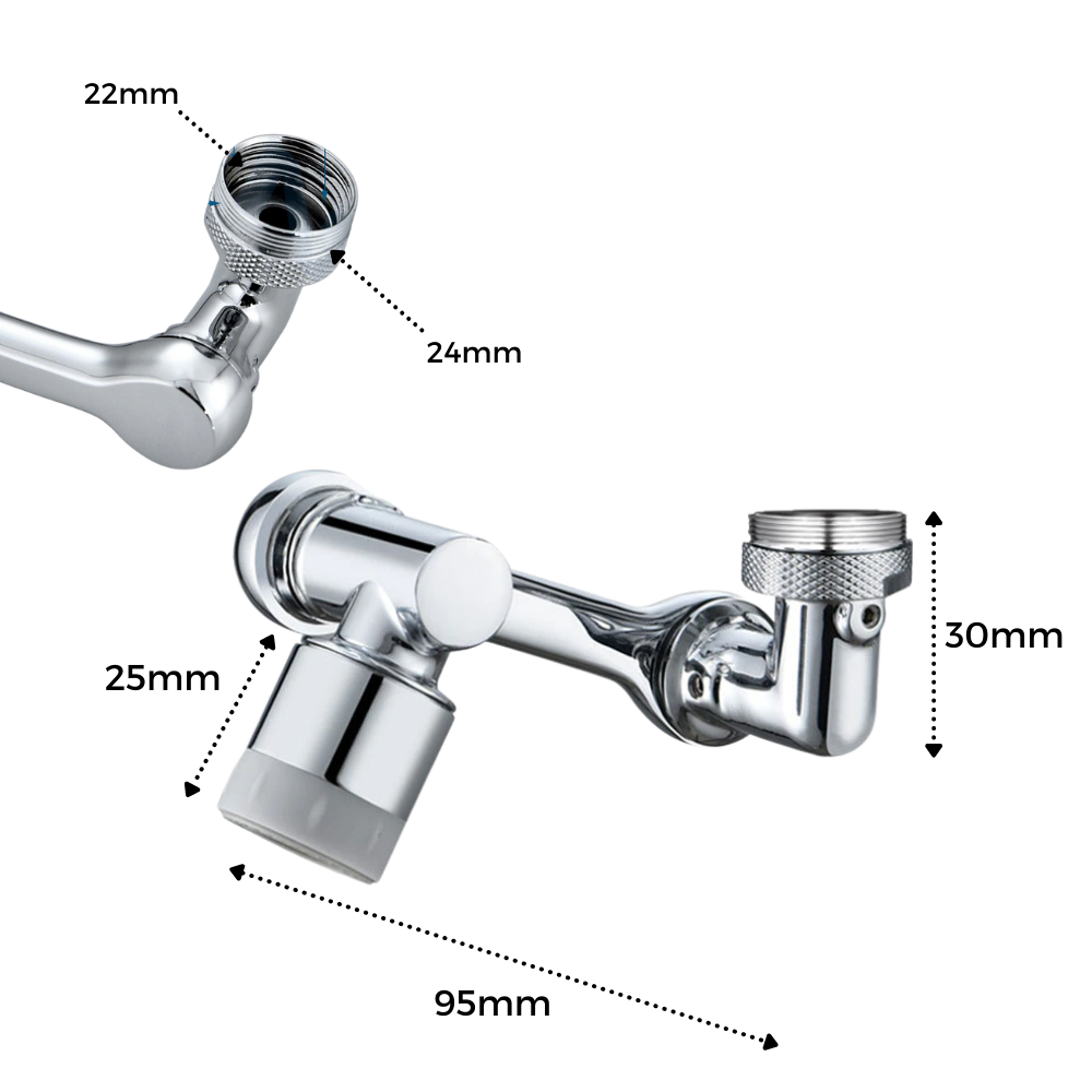 Extensor de grifo giratorio antisalpicaduras - Ozerty