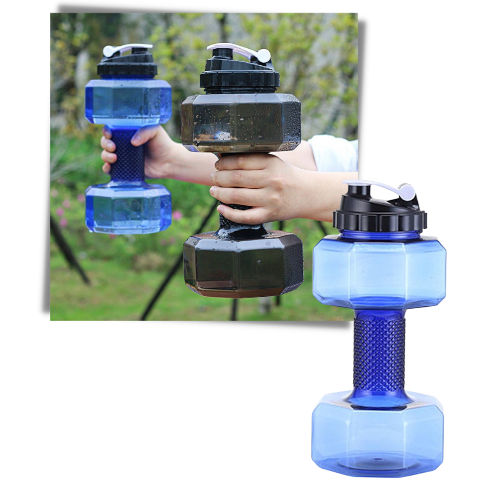 Botella de agua con mancuernas - Ozerty