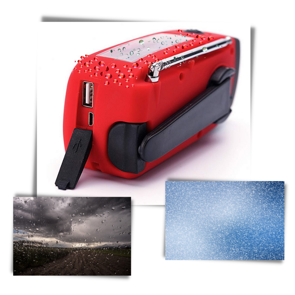 Radio de emergencia multifuncional con dinamo - Ozerty