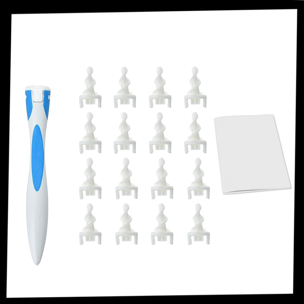 Limpiador de orejas en espiral de silicona - Ozerty