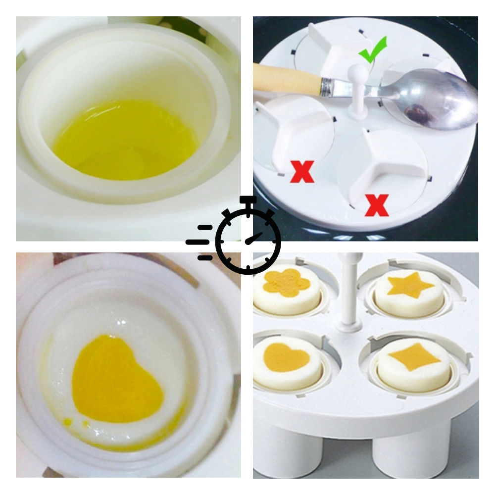 Paquete de 6 cocedores de huevos con forma de fantasía - Ozerty