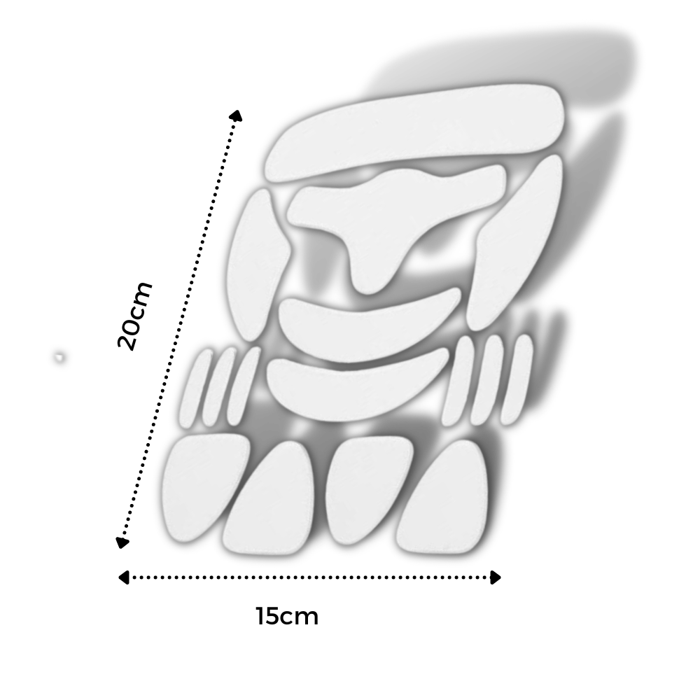 16 Parches faciales de silicona antiarrugas - Ozerty