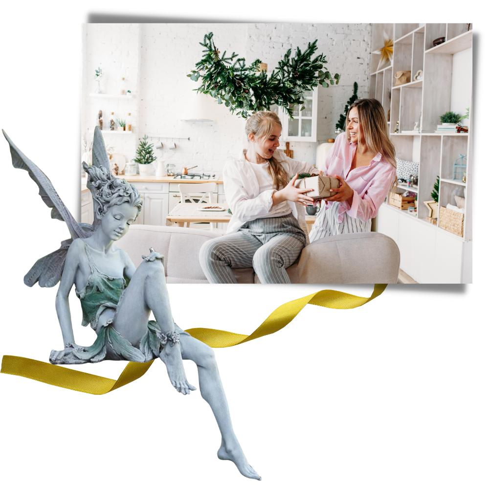 Estatua de hada de jardín de adorno - Ozerty