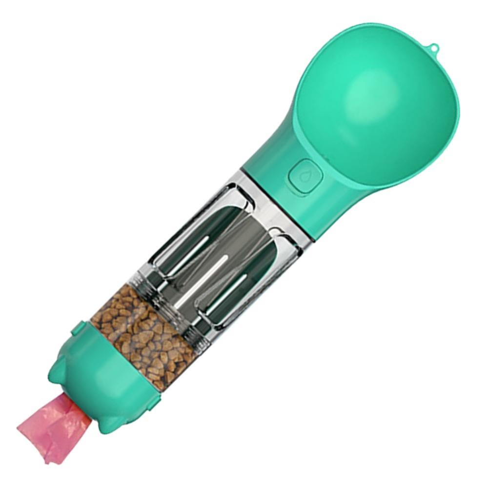 Comedero y bebedero portátil para mascotas