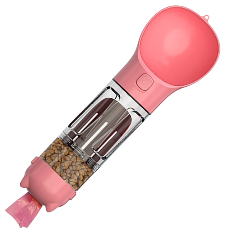 Comedero y bebedero portátil para mascotas