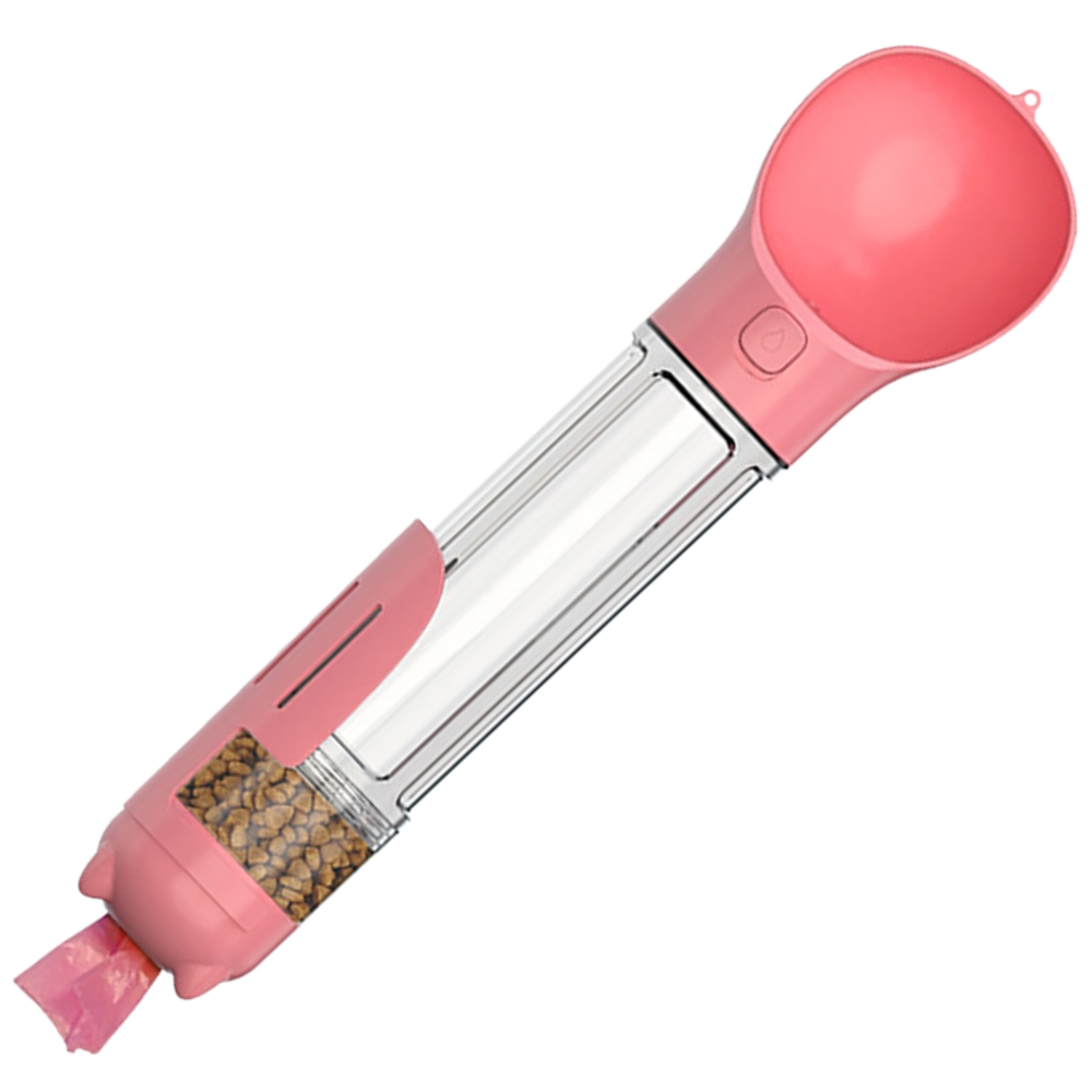 Comedero y bebedero portátil para mascotas