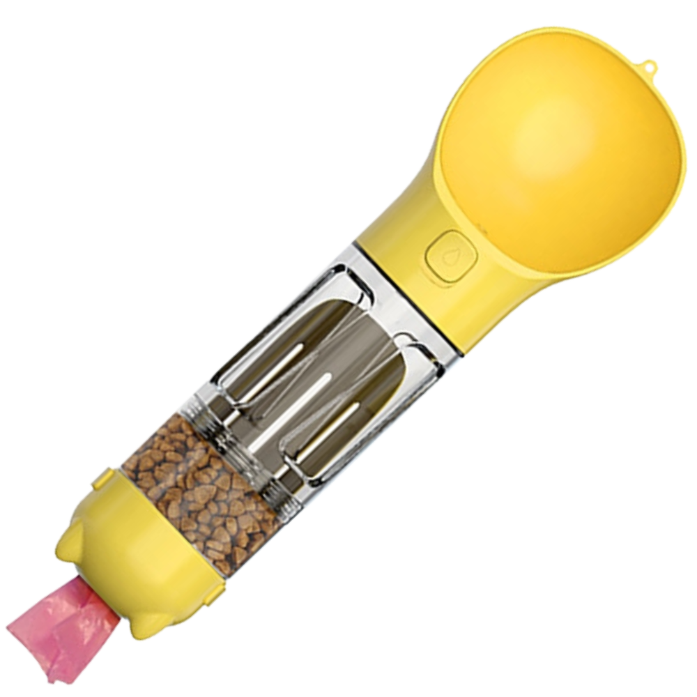 Comedero y bebedero portátil para mascotas