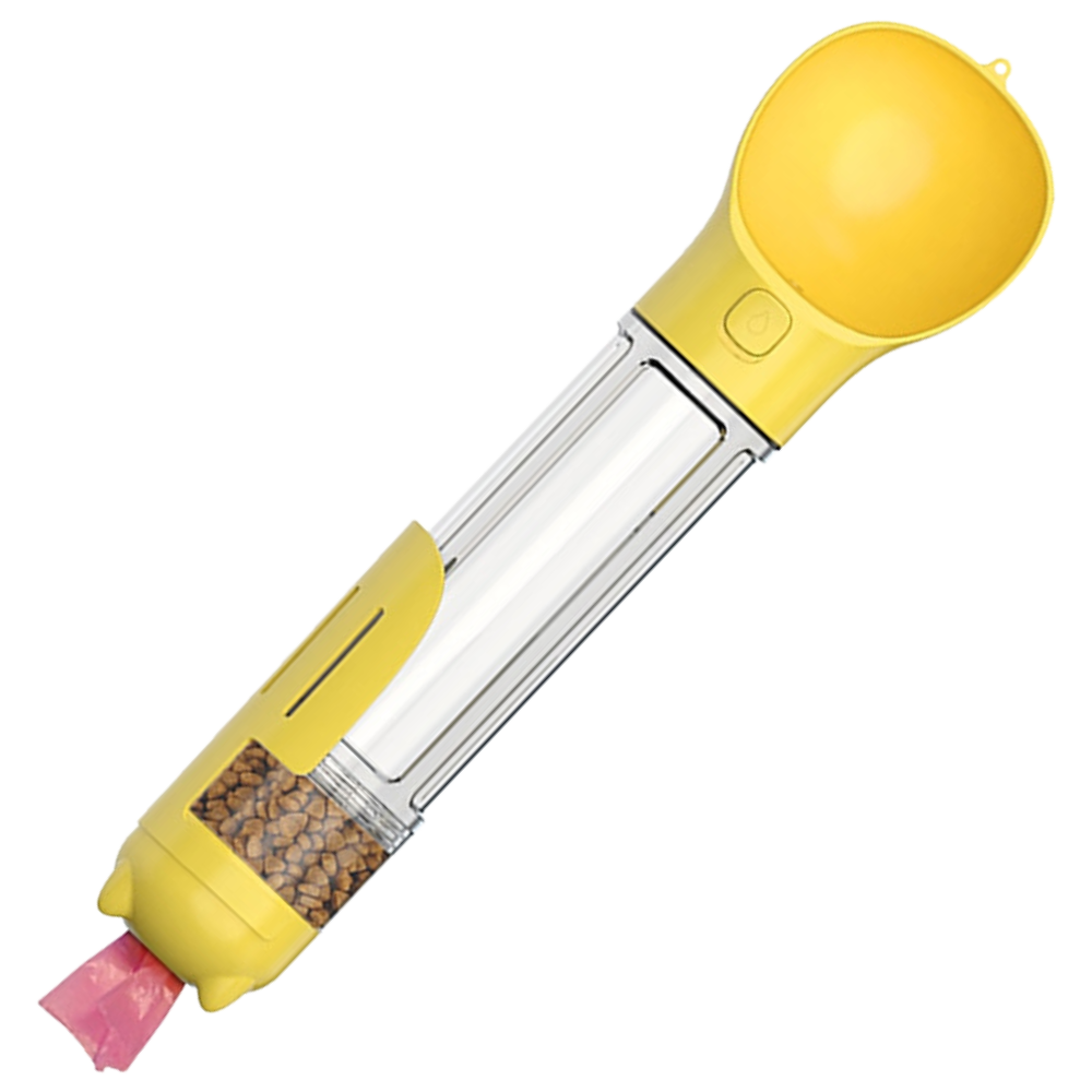 Comedero y bebedero portátil para mascotas