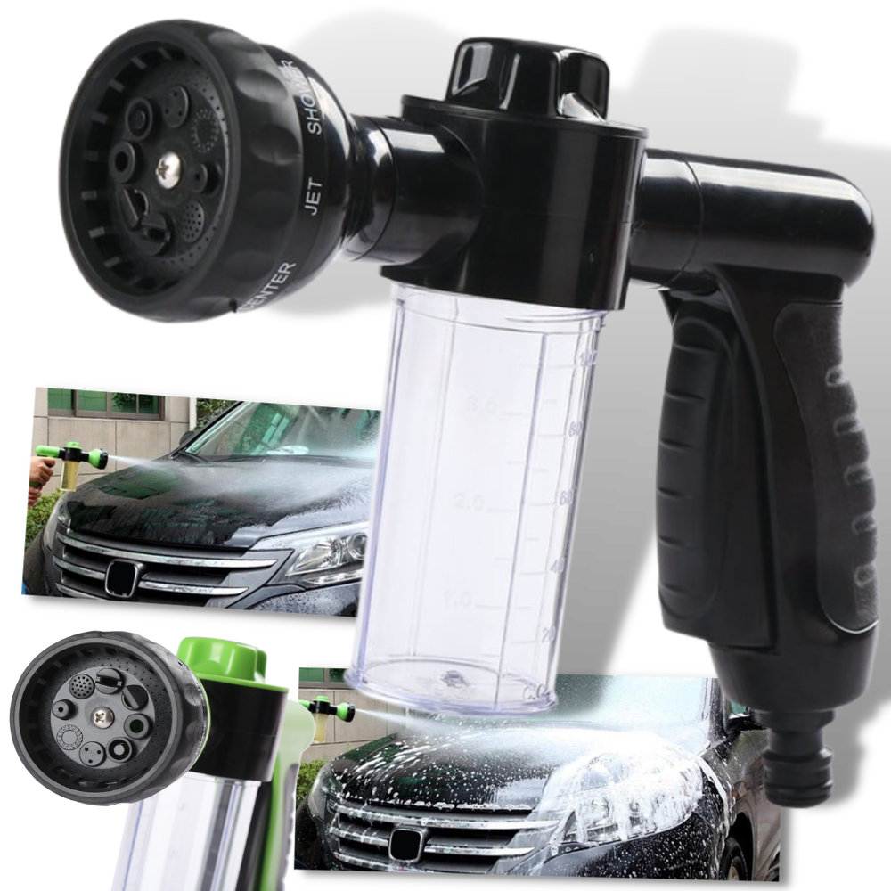 Cabezal de manguera de alta presión y dispensador de jabón - Ozerty