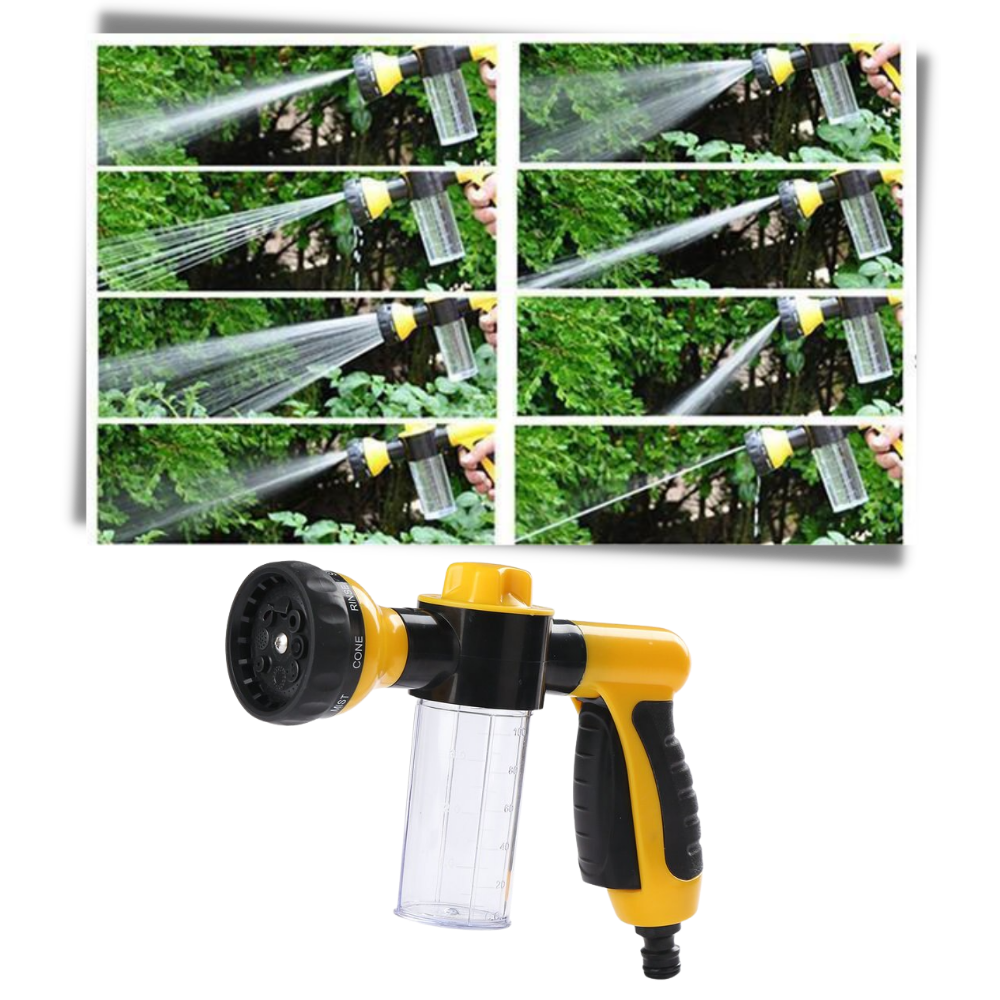 Cabezal de manguera de alta presión y dispensador de jabón - Ozerty