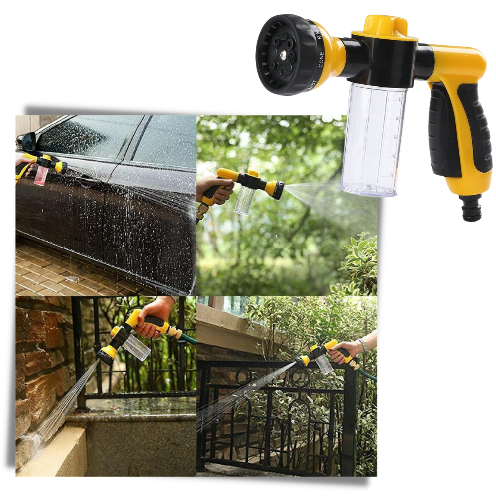 Cabezal de manguera de alta presión y dispensador de jabón - Ozerty