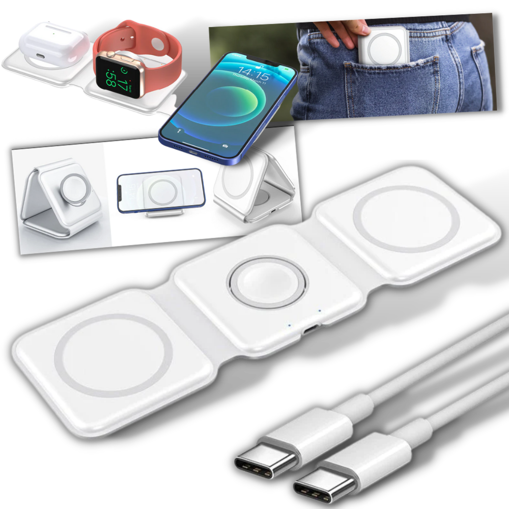 Base de carga inalámbrica plegable - Ozerty