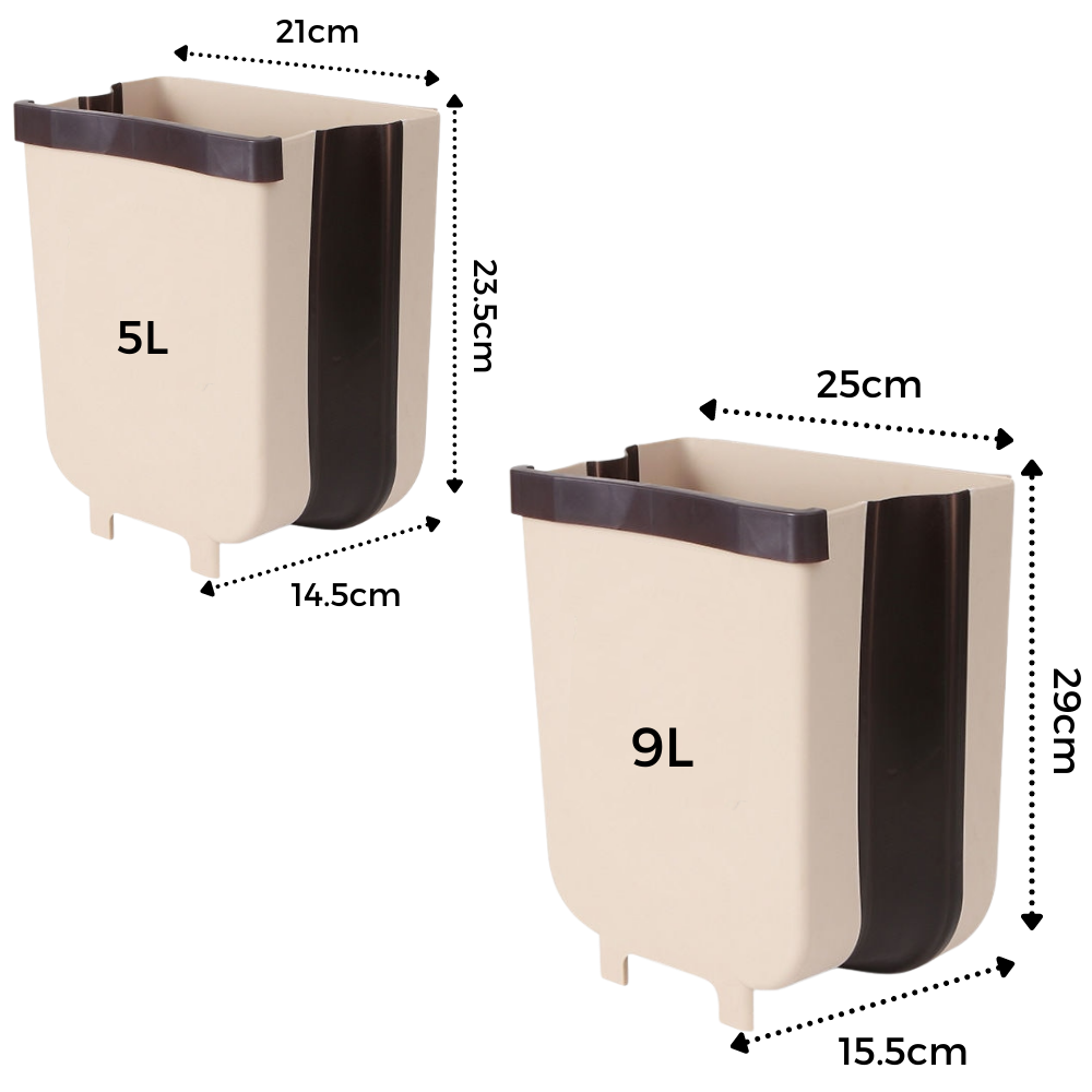 Cubo de basura colgante y ampliable - Ozerty