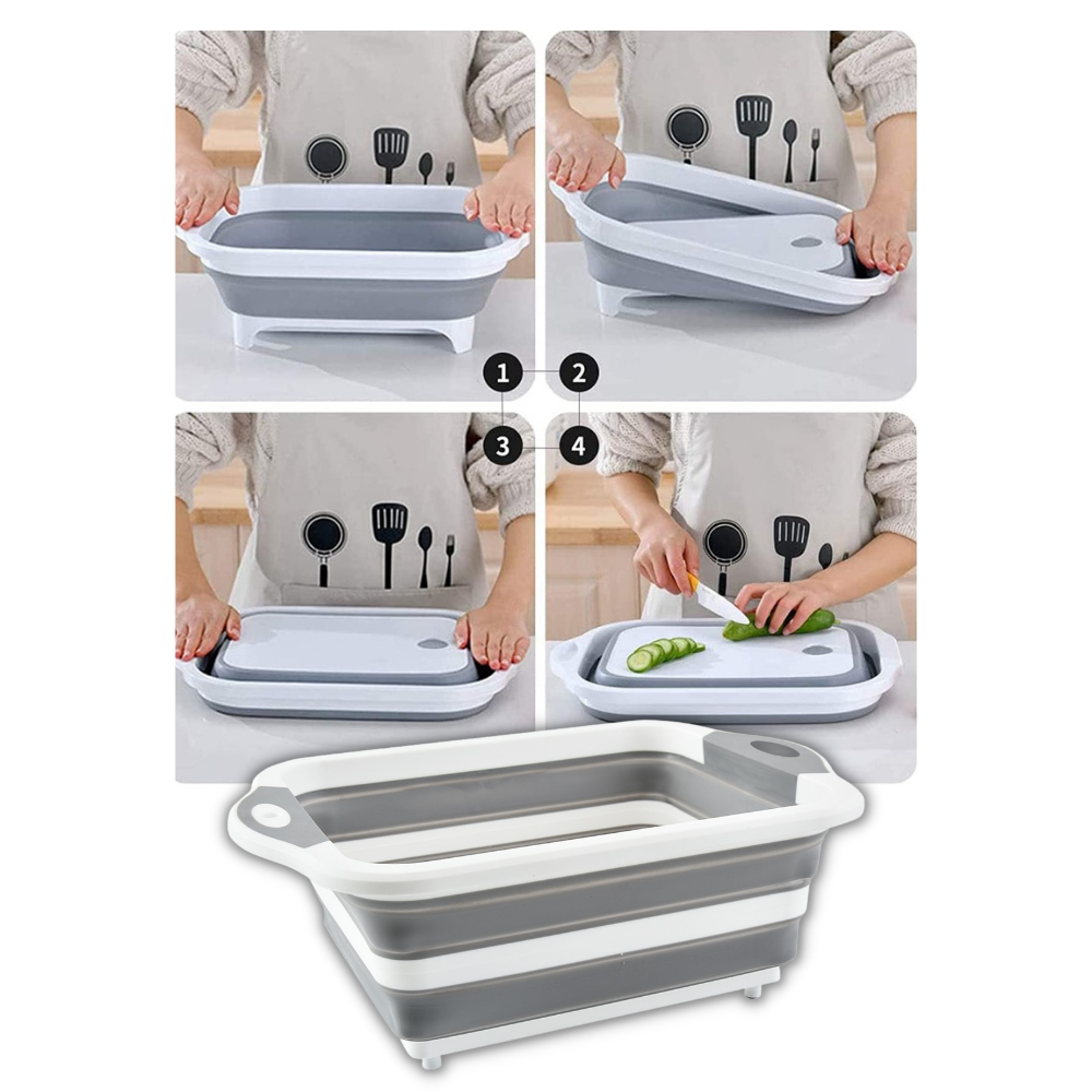 Tabla de cortar plegable con cesta - Ozerty