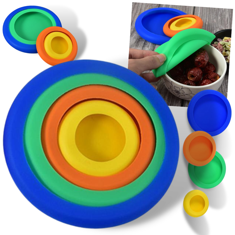 Paquete de 4 tapas de silicona - Ozerty